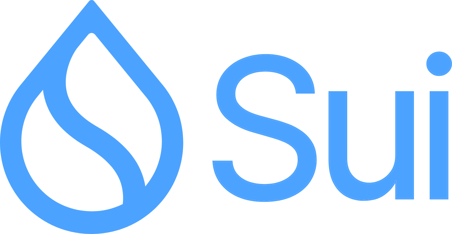 Sui cryptocurrency logo - blockchain platform